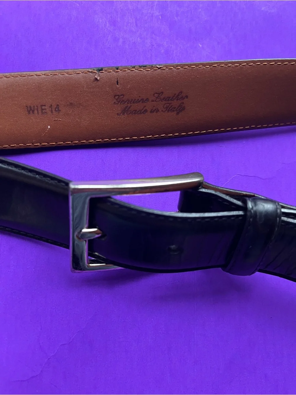 Brooks Brothers Italian Made Leather Belt - AS IS